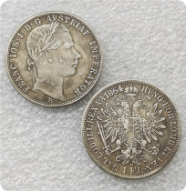 1864-B AUSTRIA FLORIN  COPY FREE SHIPPING