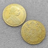 1882 Austria 4 Ducat Gold Copy Coin commemorative coins