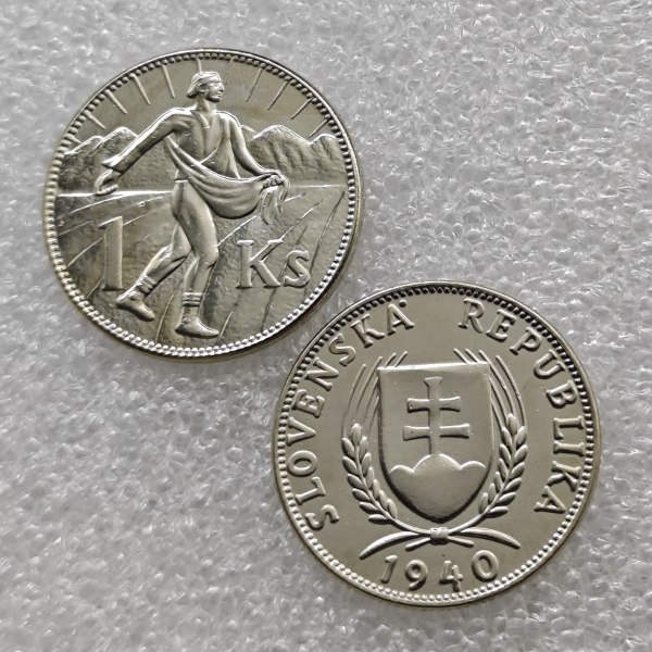 1940 Slovakia 1 Ks copy coins commemorative coins