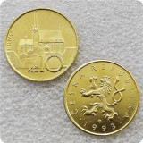 1993 Czech Republic 10 Korun Small  KČ ; Hamburg Mint Copy Coin