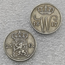 1817-1829 NETHERLANDS 25 cent COIN  COPY commemorative coins-replica coins medal coins collectibles