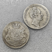 1845 Sweden Riksdale Copy Coin commemorative coins