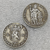 1704 Netherlands West Indies (Dutch Republic) 1/4 Gulden Kwartgulden Copy Coin