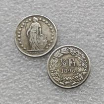 1896 SWITZERLAND 1/2 FRANC Copy Coin commemorative coins