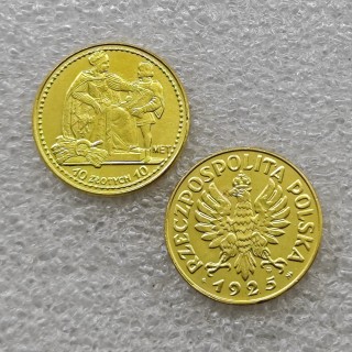 POLAND 10,20,50,100 ZLOTYCH 1925 - KONSTYTUCJA COINS COPY