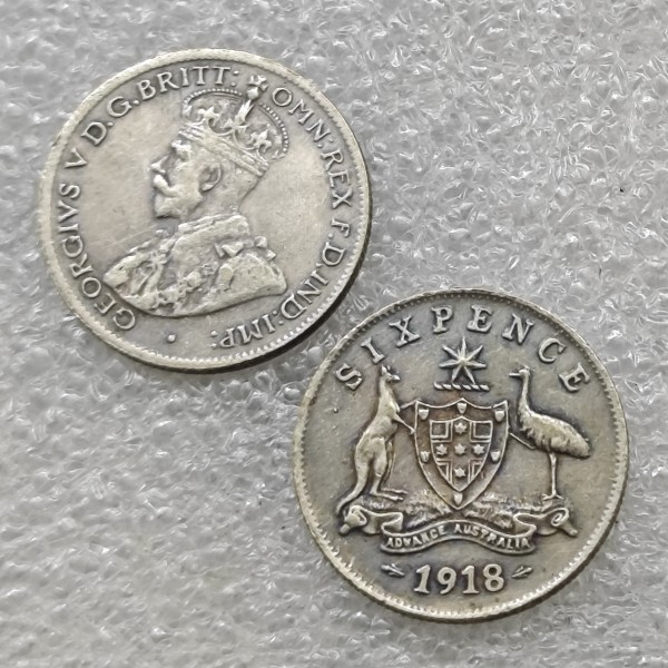 1918 Australian Sixpence COPY commemorative coins-replica coins medal coins collectibles