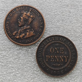 1925 AUSTRALIAN PENNY(circulate) COPY commemorative coins-replica coins medal coins collectibles