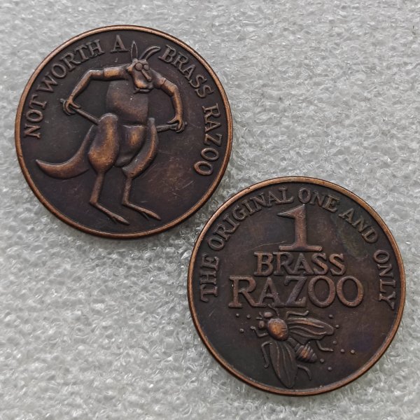 One Brass Razoo Australia's Mythical Coin L-425 COPY commemorative coins-replica coins medal coins collectibles