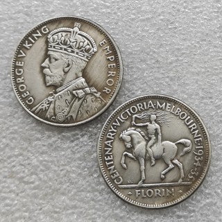 1934/35 Australian Centenary Florin,George V COPY COIN