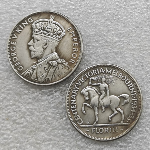 1934/35 Australian Centenary Florin,George V COPY COIN