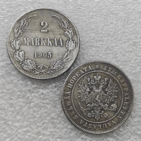 Finland 2 markkaa 1905-L COPY FREE SHIPPING