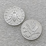 1958,1985 R Italy 2 Lire Aluminium Copy Coins
