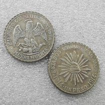 1914 Mexico 1 Peso (Cuencame) Copy Coin