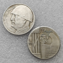 1943 Italy 20 Lire coins COPY commemorative coins