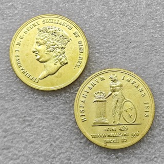 1818 Italian states 15 DUCATI Copy Coin commemorative coins