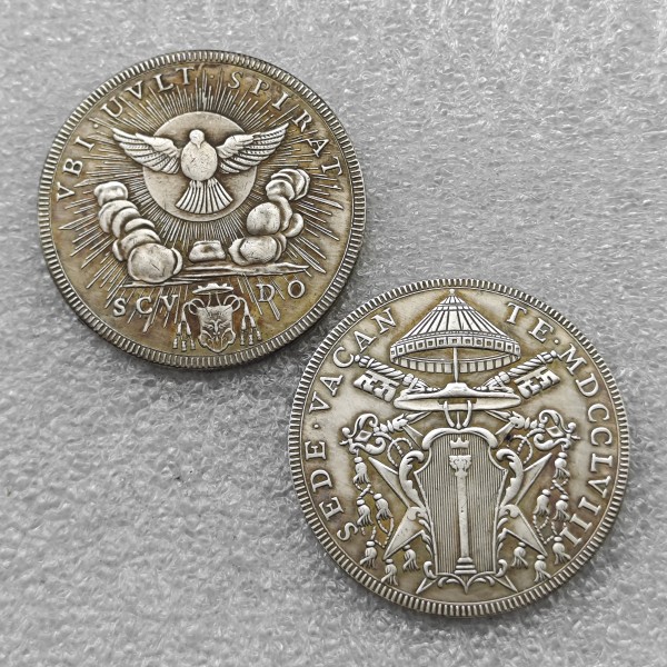 commemorative coins Italian states 1758 1 Scudo - Clement VIII Sede Vacante copy coins