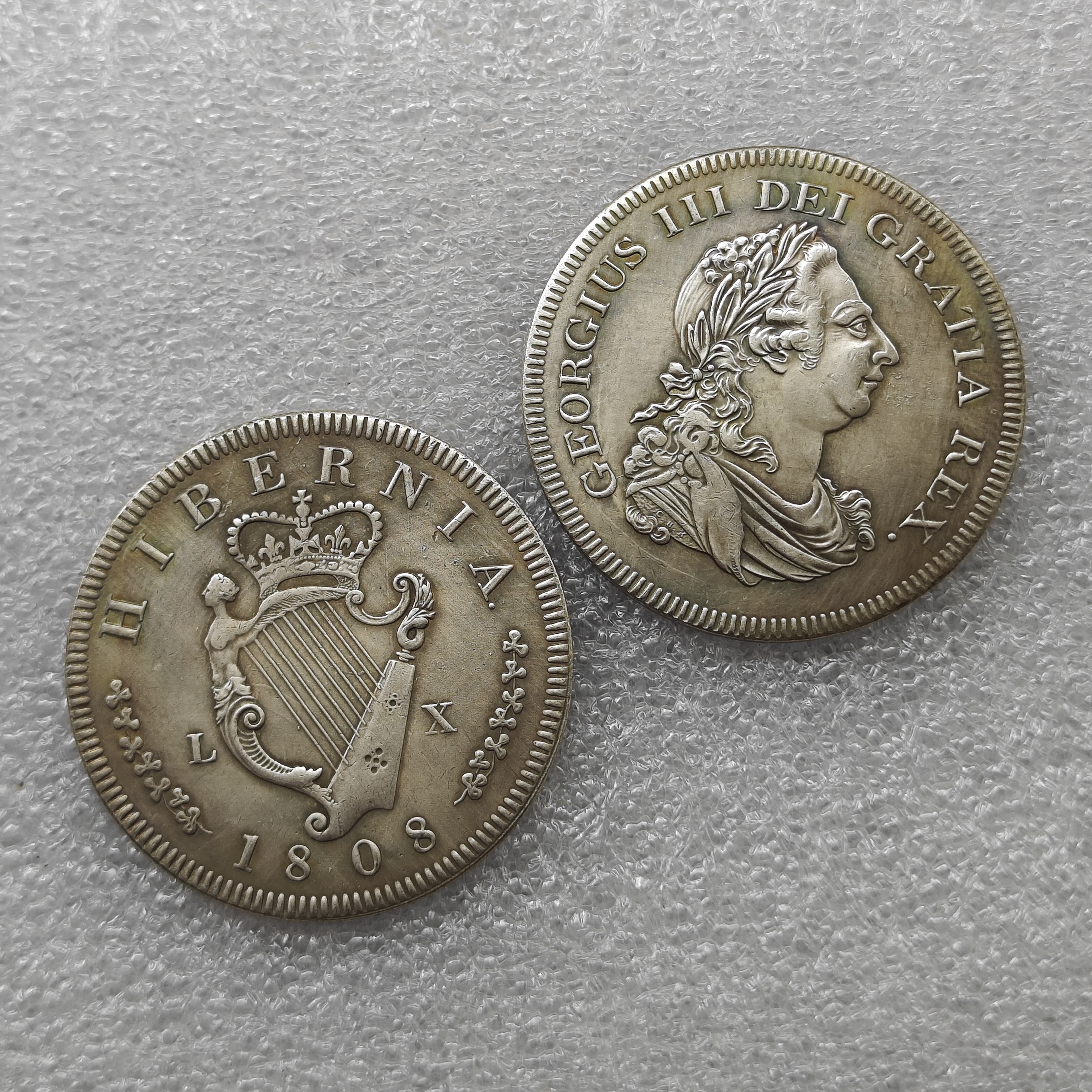 ireland george iii 1808 copper proof pattern crown -... US$ 2.80 - 1808 Ireland Retro Pattern Proof Crown Pewter George III ...