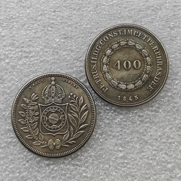 1845 Brazil 400 Reis Copy Coin commemorative coins