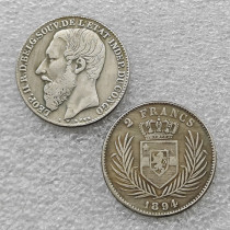 CONGO FREE STATE 2 FRANCS 1894 COPY FREE SHIPPING