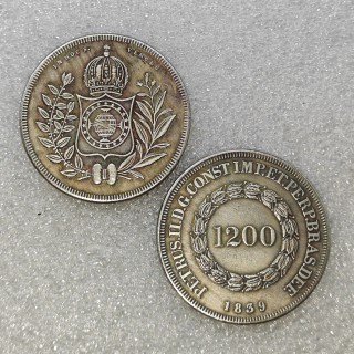 1839 Brazil 1200 Reis Copy Coin commemorative coins