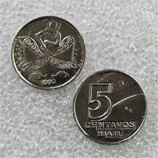 1990 Brazil 5 Centavos (Fisherman) COPY COIN commemorative coins