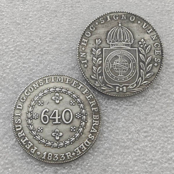 Copy 1833 Brazil 640 Reis Copy Coin commemorative coins