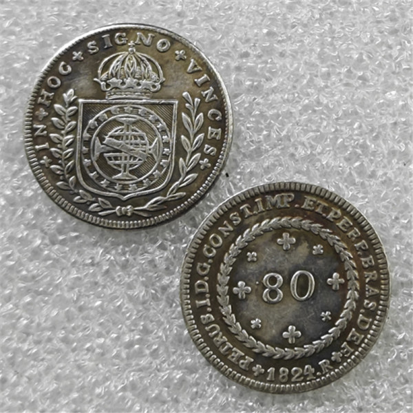 1824 Brazil 80 Reis Copy Coin commemorative coins