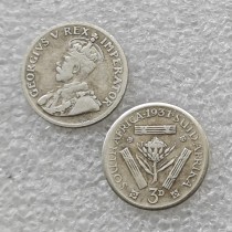1931 South Africa 3 Pence Copy Coin