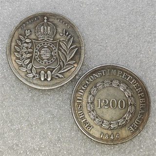 1846 Brazil 1200 Reis Copy Coin commemorative coins
