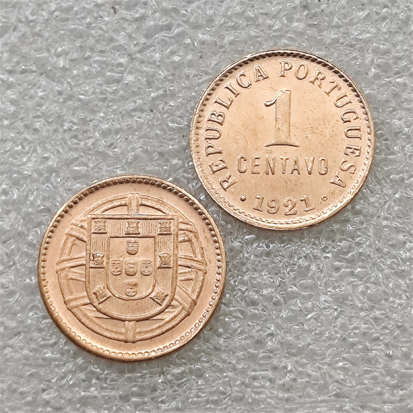 1921 PORTUGAL 1 CENTAVO Copy Coin commemorative coins