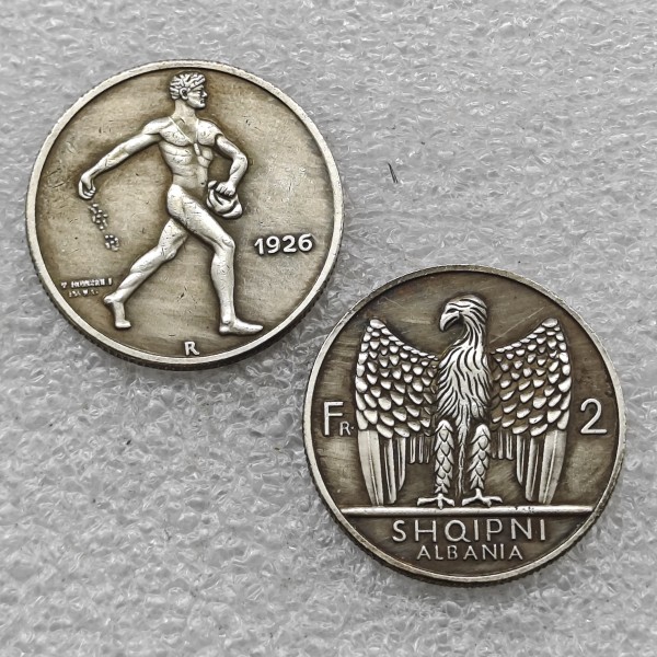 1926 Albania 2 Franga Ari COPY COIN commemorative coins-replica coins medal coins collectibles
