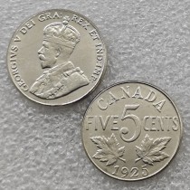 1925,1926 Canada nickel 5 Cents COPY commemorative coins-replica coins medal coins collectibles