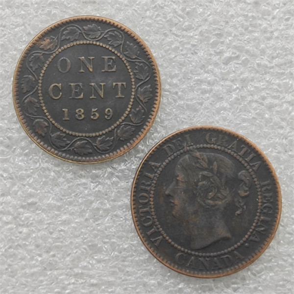 1859 Canada 1 Cent Half Dollar COPY