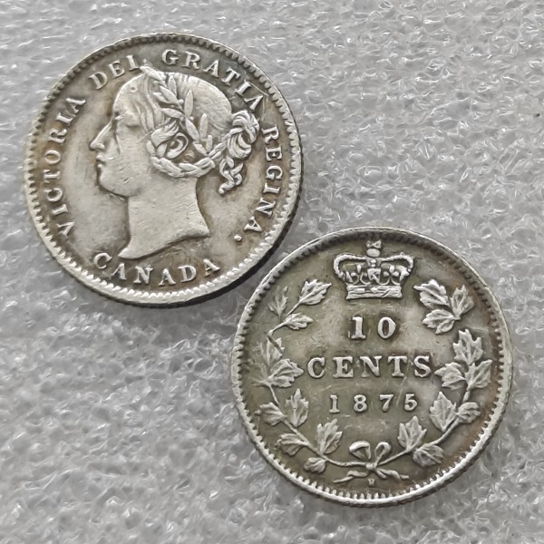 1875 Canada 10 Cents Half Dollar COPY