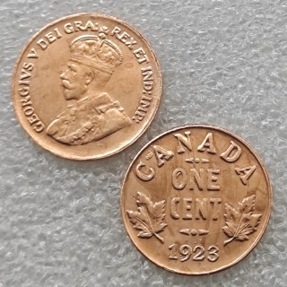 1923,1925 Canada 1 Cents COPY commemorative coins-replica coins medal coins collectibles
