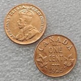 1923,1925 Canada 1 Cents COPY commemorative coins-replica coins medal coins collectibles