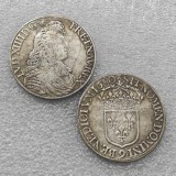 1680 France 1 Écu - Louis XIV Copy Coin