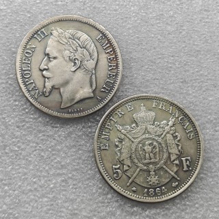 1864-A FRANCE 5 FRANC Copy Coin commemorative coins