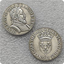 1554 France - Kingdom Teston - Henri II COPY COIN commemorative coins