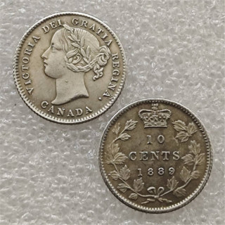 1889 Canada 10 Cents Half Dollar COPY