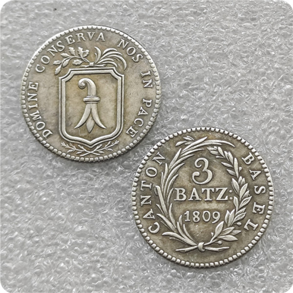 1809 Canton of Basel (Swiss cantons) 3 Batzen Copy Coin