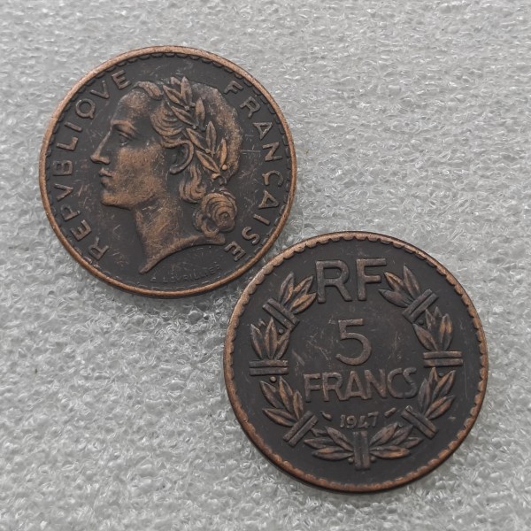 1947 France 5 Francs copper Copy Coin commemorative coins