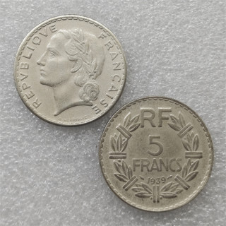 1939 France 5 Francs nickel Copy Coin commemorative coins