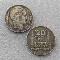 1936 France 20 Franc Coin KM#879 COPY commemorative coins