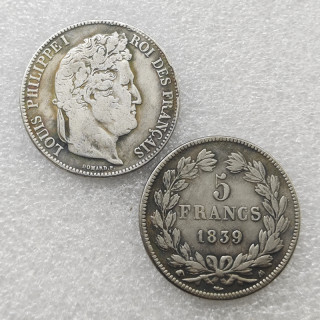1839-W France 5 Francs Copy Coin commemorative coins