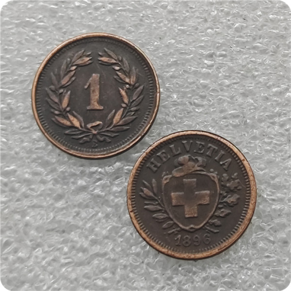 SWISS 1 CENT 1896  COIN COPY FREE SHIPPING