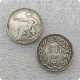 1857-B Switzerland 2 Francs COIN COPY FREE SHIPPING