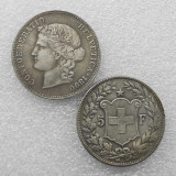 1890-B Switzerland 5 Francs COIN COPY FREE SHIPPING