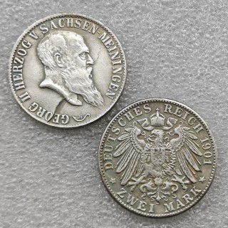 Germany 2 MARK ZWEI REICHSMARK 1901 Deutsches Reich coin RARE COPY commemorative coins