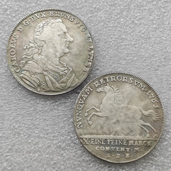 1765 GERMANY  I.D.B THALER Copy Coin commemorative coins